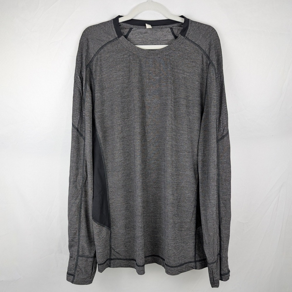 Lululemon Athletica XL Gray Metal Vent Tech Long Sleeve Shirt Athletic Mens Top